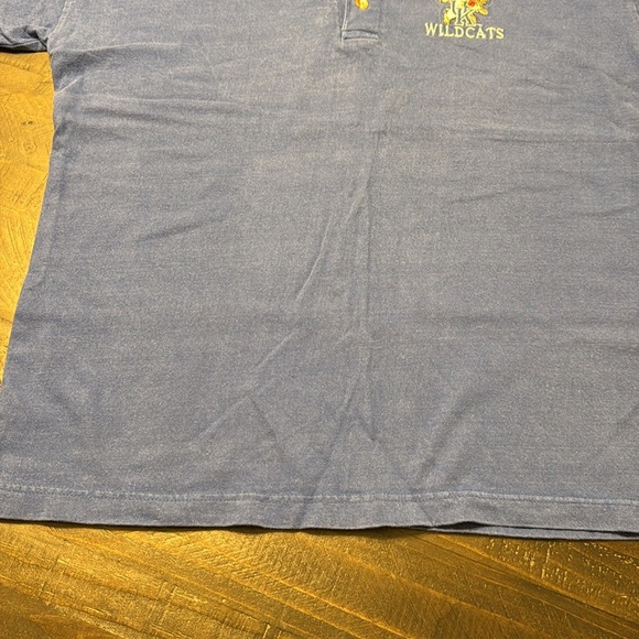 Castaways UK Kentucky Wildcats Blue Henley Shirt Men Adult short sleeve - Picture 5 of 14
